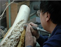 tallador de marfil, china